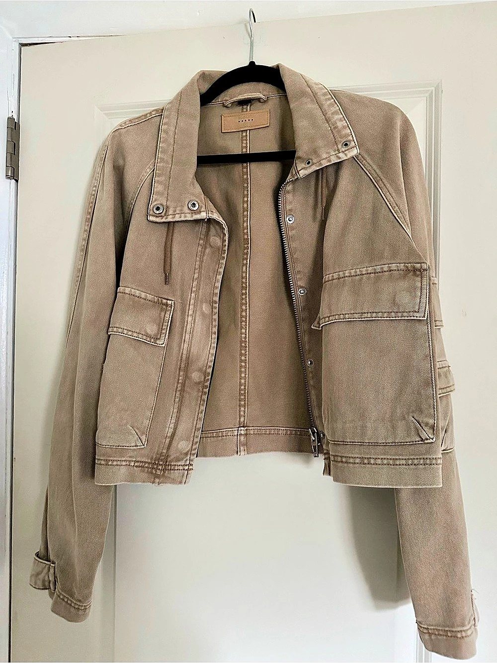 Blank NYC Utility Jacket in Brown Size Medium Like New